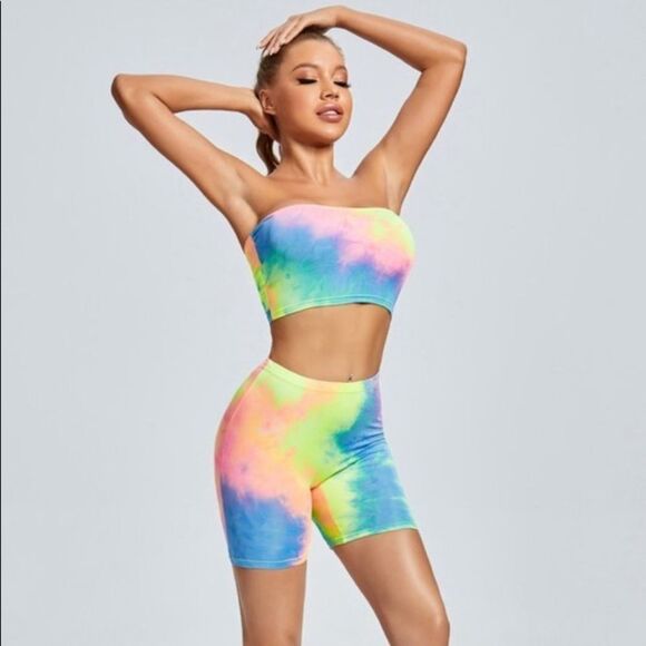 𝅺LAST SET! Sunny Feeling Tie Dye Shorts Set - Picture 3 of 8